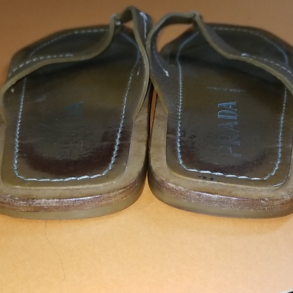 PRADA Leather Thong Sandal - Picture 8 of 12